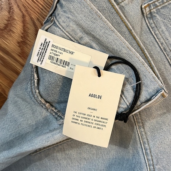 AGolde Broken Waistband Shorts Size 32 NWT - Picture 16 of 16